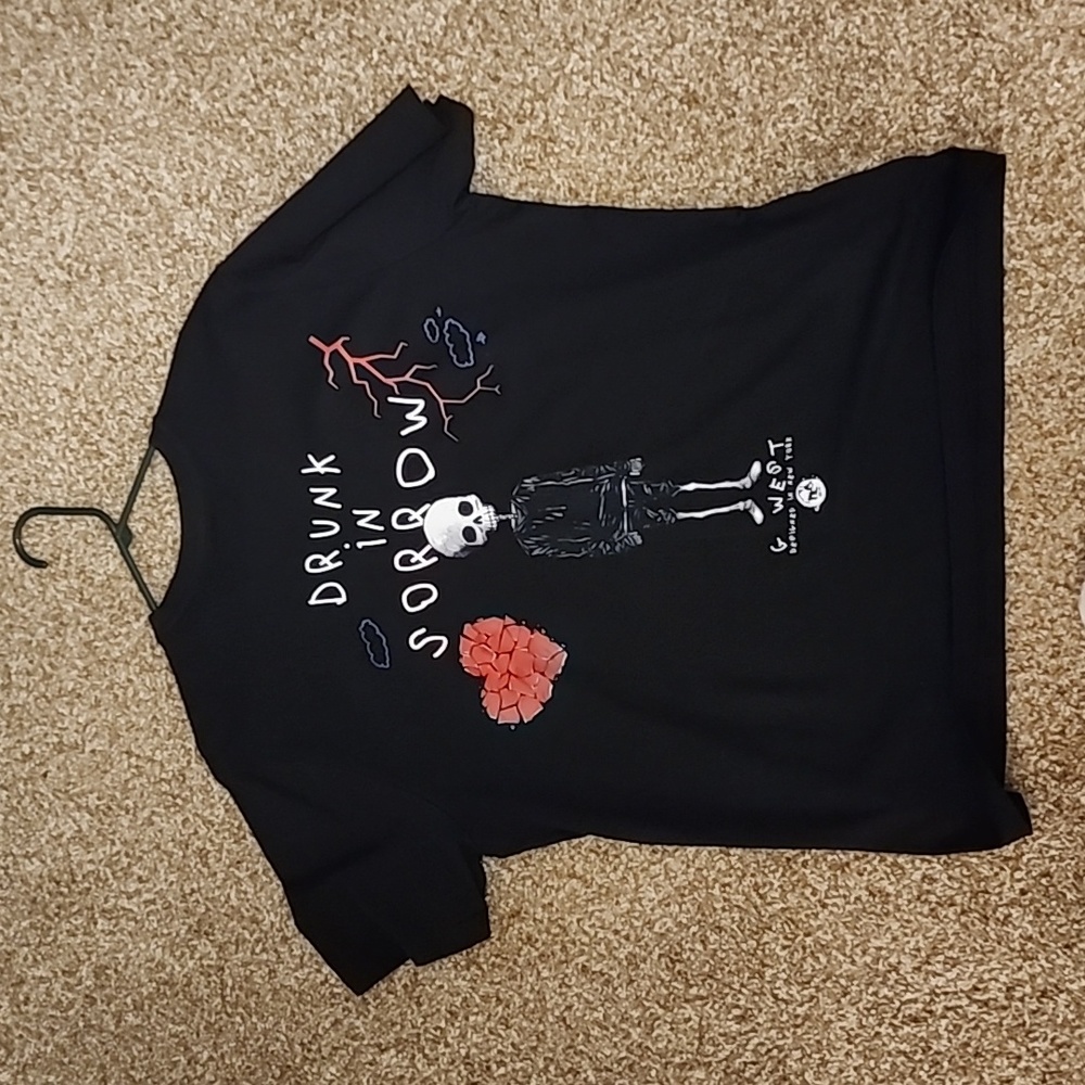 G West - XXL - Drunk in Sorrow - New tee shirt.